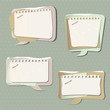 Paper speech bubbles Paper speech bubbles