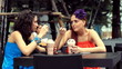 meeting of the two beautiful girls