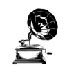 Vintage Gramophone Stencil Vintage Gramophone Stencil