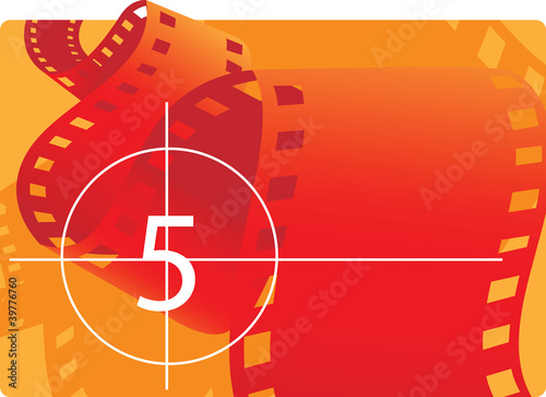Illustration: Film reel with countdown Film reel with countdown