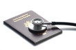 Stethoscope sur un passport