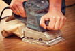 canvas print picture - sander in action