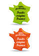Label fruits Origine France