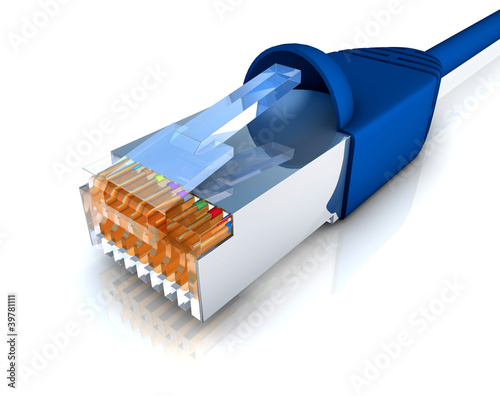 Illustration: LAN Stecker LAN Stecker