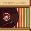 Vintage DJ poster or flyer