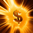 gold dollar symbol