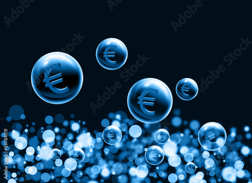 Illustration: euro bubbles euro bubbles