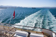 Moroccan flag on the ship