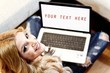 Foto: Woman with a laptop Woman with a laptop