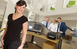Happy people in great office