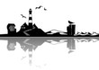 Silhouette Nordseeküste