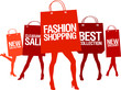 Shopping woman silhouette