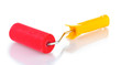 bright paint roller isolated on white bright paint roller isolated on white