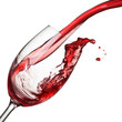 Splash of wine isolated on white
