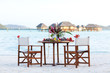 Photo: romantic dinner at the beach romantic dinner at the beach