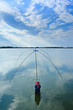 Native Thai style fish catching