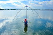 Native Thai style fish catching