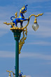 Native Thai style street lamp pillar Native Thai style street lamp pillar
