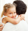 Happy father with daughter