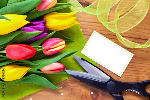 Photo: Florist flower bouquet still life Florist flower bouquet still life