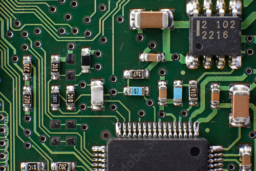 Photo: Microelectronic circiut Microelectronic circiut