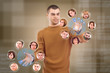 social network friends circle