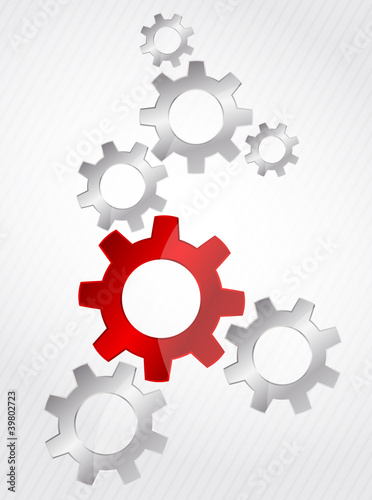Vector: Background with gears Background with gears