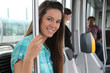 Teen on the tram