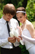 Photo: couple with pigeons couple with pigeons