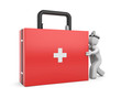 Medic with first aid kit Medic with first aid kit