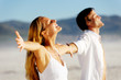 stress free young couple stress free young couple