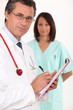 Doctor and nurse