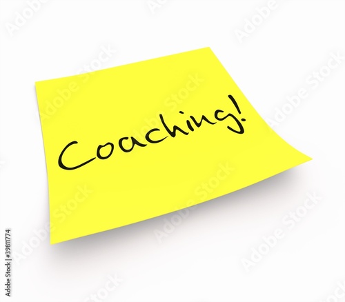 Illustration: Notizzettel - Coaching! Notizzettel - Coaching!
