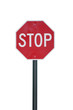 Photo: Stop Sign Isolated on White Stop Sign Isolated on White
