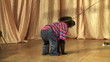 performance of a circus monkey
