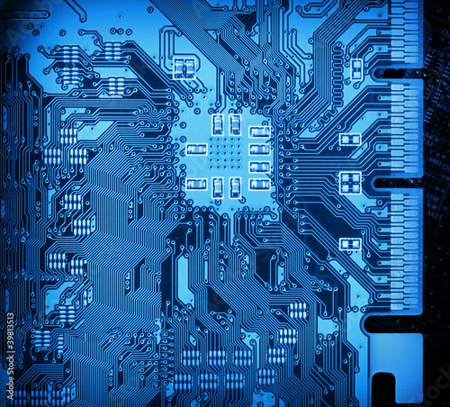 Photo: Circuit board closeup background Circuit board closeup background