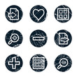 Image viewer web icons set 1, grunge circle buttons Image viewer web icons set 1, grunge circle buttons