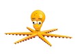Illustration: 3d render of cartoon octopus 3d render of cartoon octopus