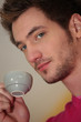 Man holding espresso Man holding espresso