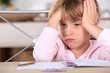 A frustrated young girl