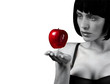 Woman With Red Apple