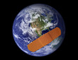 Planet earth image with bandage - environmental concept