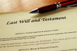 Photo: closeup of a Last Will and Testament document closeup of a Last Will and Testament document