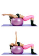 woman making bridge exercise