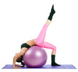 woman stretching leg exercise