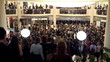 Crowd at the evening reception at the theater Crowd at the evening reception at the theater