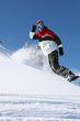 Confident snowboarder