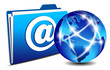 email Folder and communication World, Internet, network concept