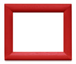 Foto: Red Wooden Picture Frame Red Wooden Picture Frame