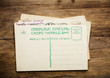 Photo: Antique russian post card stack Antique russian post card stack